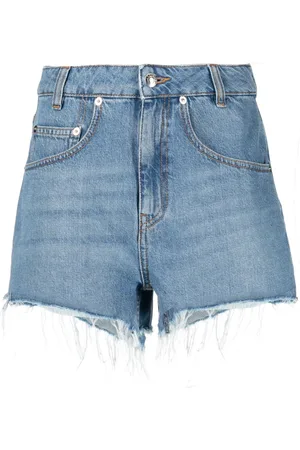 IRO Frayed-hem denim shorts