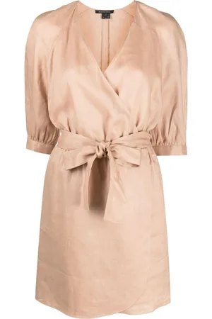 Armani Exchange Wrap linen dress