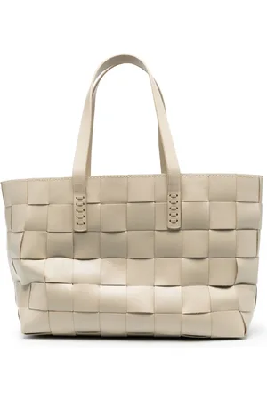 Dragon Diffusion Woven leather tote bag