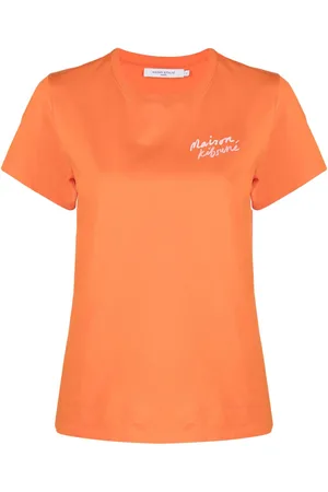 Maison Kitsuné Embroidered-logo cotton T-shirt