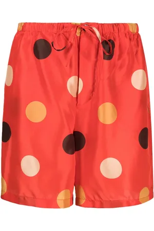 Aspesi Polka-dot drawstring shorts