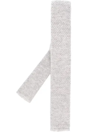 N.PEAL Plain knitted tie