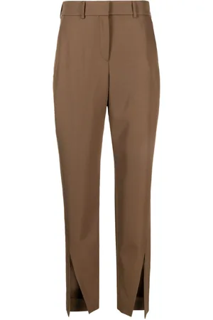 Balmain Slit-detail wool trousers