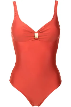 Lygia & Nanny Roberta Liso logo-plaque swimsuit