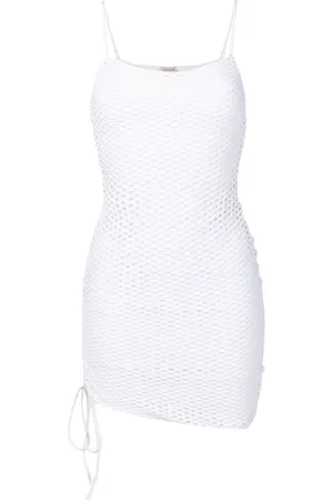 AMIR SLAMA Lace-up detail mini dress