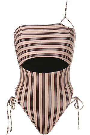 AMIR SLAMA Cut-out detail one-shoulder swimsuit