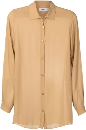 AMIR SLAMA Semi-sheer long-sleeve shirt