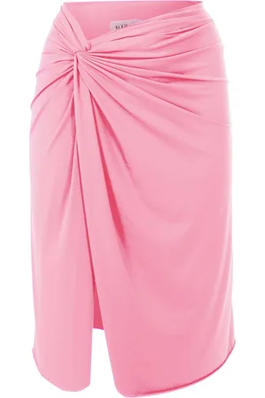 AMIR SLAMA Asymmetric gathered-detail skirt