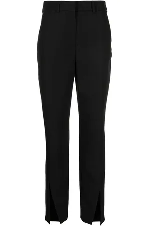 Balmain Slit-detail wool trousers
