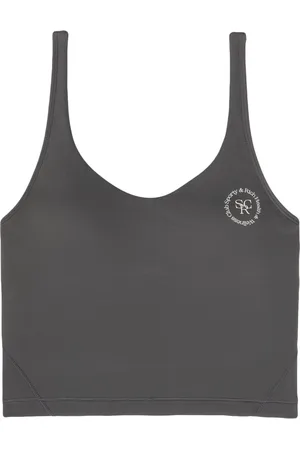 Sporty & Rich Logo-print cropped top