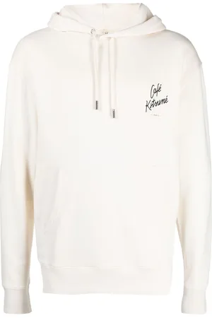 Café Kitsuné Logo-print cotton hoodie