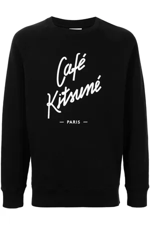 Café Kitsuné Logo-print cotton sweatshirt