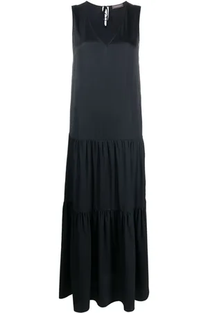 LORENA ANTONIAZZI V-neck flared dress