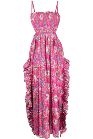 Caroline Constas Margo floral long dress