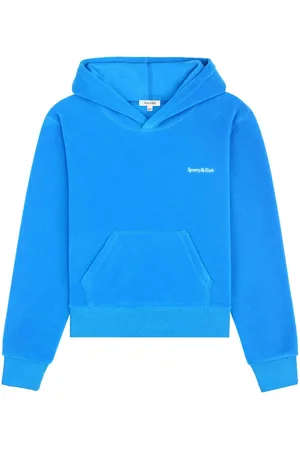 Sporty & Rich Embroidered-logo fleece hoodie