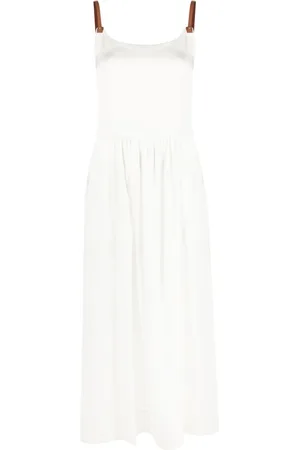 LORENA ANTONIAZZI Flared sleeveless dress