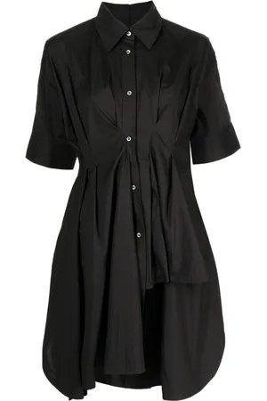 JNBY Short-sleeve asymmetric mini dress