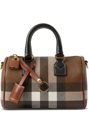 Burberry Check mini bowling bag