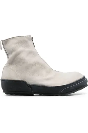 GUIDI Round-toe zip-up boots