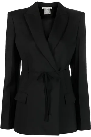 Nensi Dojaka Belted wool-blend blazer