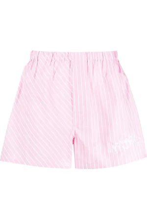 Palmers Embroidered-logo striped shorts