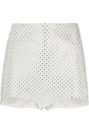 Serafini Crystal-embellished mini shorts