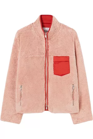 Jil Sander Ženy Fleecové - Fleece-texture cotton jacket