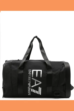 EA7 Logo-print zipped holdall