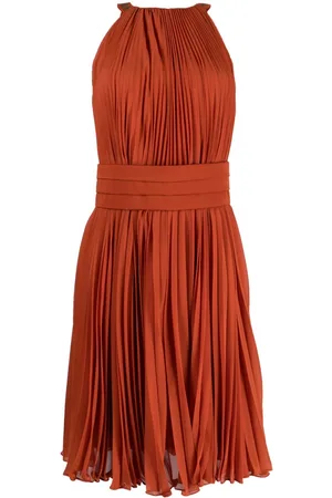Max Mara Gathered-detail sleeveless dress
