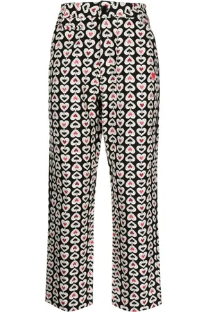 CLOT Graphic-print straight-leg trousers