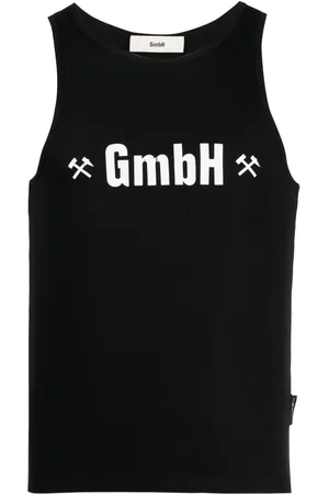 Kennel & Schmenger Logo-print ribbed tank top