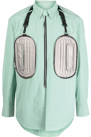 CRAIG GREEN Padded-pocket zip-up shirt