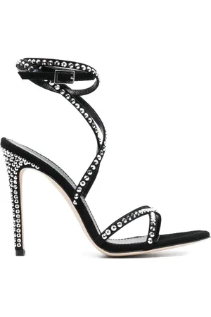 PARIS TEXAS Crystal-embellished strap-detail sandals