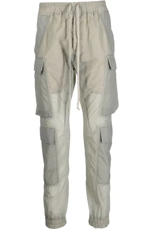 Rick Owens Drawstring-waist skinny-cut cargo pants