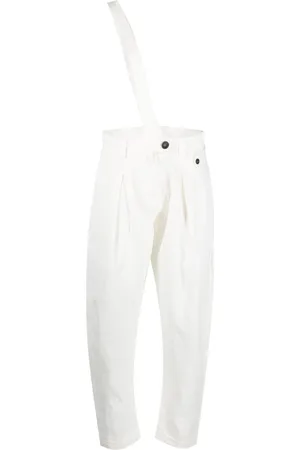 ISABEL BENENATO High-waisted linen trousers