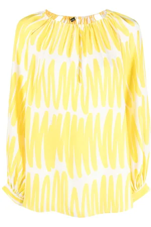 Kiton Abstract-print silk blouse