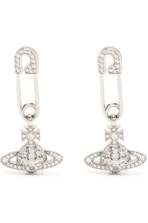 Vivienne Westwood Safety pin detail earrings
