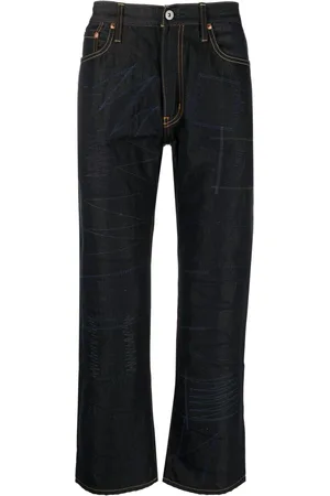JUNYA WATANABE Patch-detail cropped flared jeans