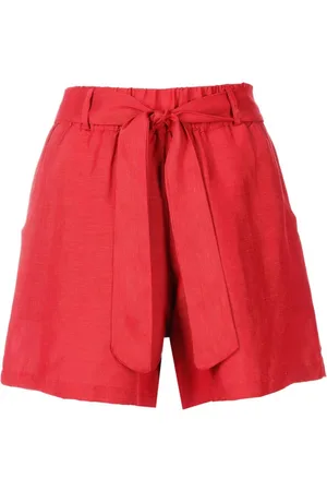 AMIR SLAMA Belted elasticated short shorts