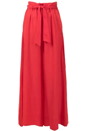 AMIR SLAMA Paperbag-waist palazzo trousers