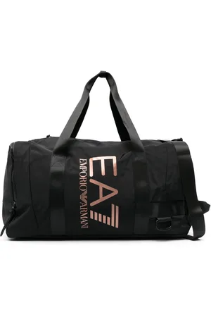 EA7 Logo-print luggage bag