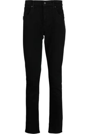 7 for all Mankind Straight-leg mid-rise jeans