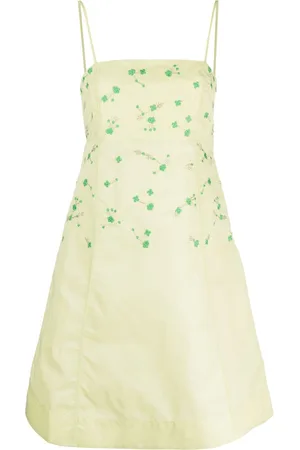 Ganni Bead-embellished mini dress