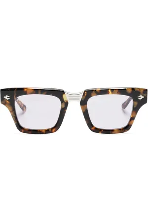 T Henri Eyewear Square-frame tinted sunglasses