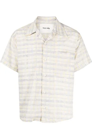 Story Check-print short-sleeve shirt