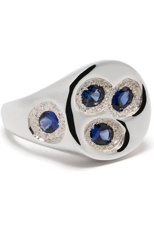 Bleue Burnham Chloroplast sapphire signet ring