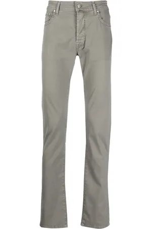 Jacob Cohen Logo-patch slim-cut jeans