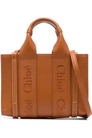 Chloé Woody leather tote bag