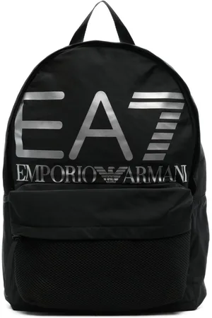 EA7 Logo print backpack