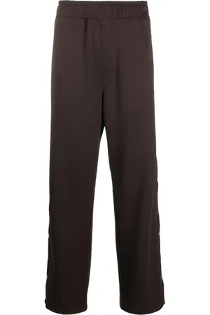 Lanvin Curb-detail buttoned track pants